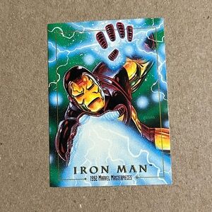 1992 SkyBox Marvel Masterpieces Iron Man #38 Trading Card
